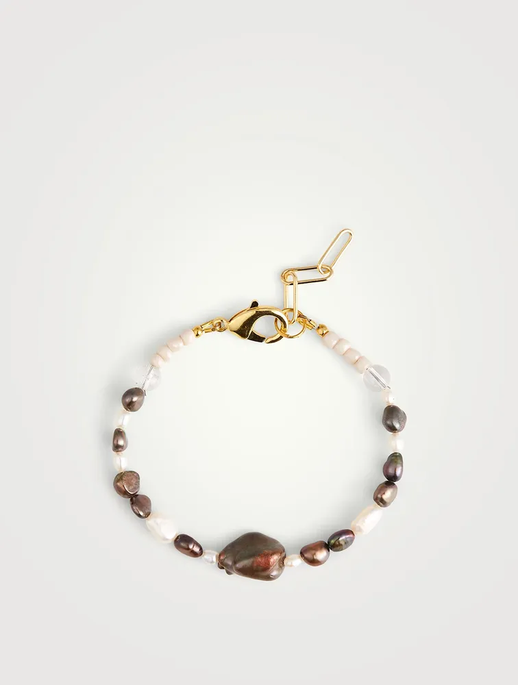 Earth Bracelet With Pearls