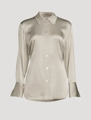 Relaxed Satin Blouse