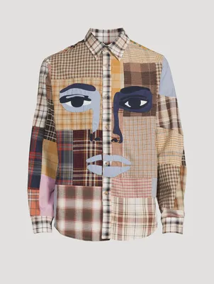 Work Face Cotton Shirt Check Print