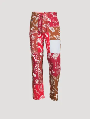 Super Patchwork Drawstring Pants