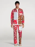 Super Patchwork Drawstring Pants