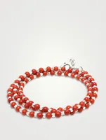 Wrap-Around Red Jade Bracelet