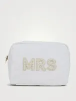 Large Nylon Pouch With Mrs Lettering