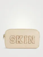 Small Nylon Pouch With Skin Lettering