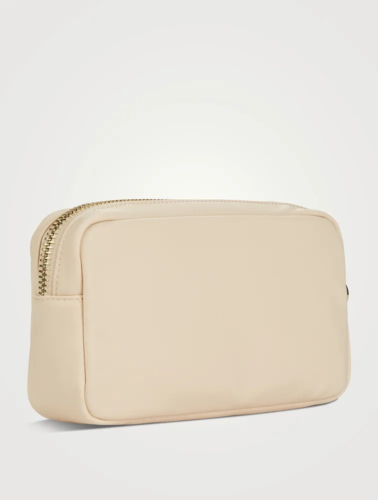 Small Nylon Pouch With Skin Lettering