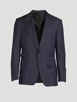 Wool Peak-Lapel Jacket