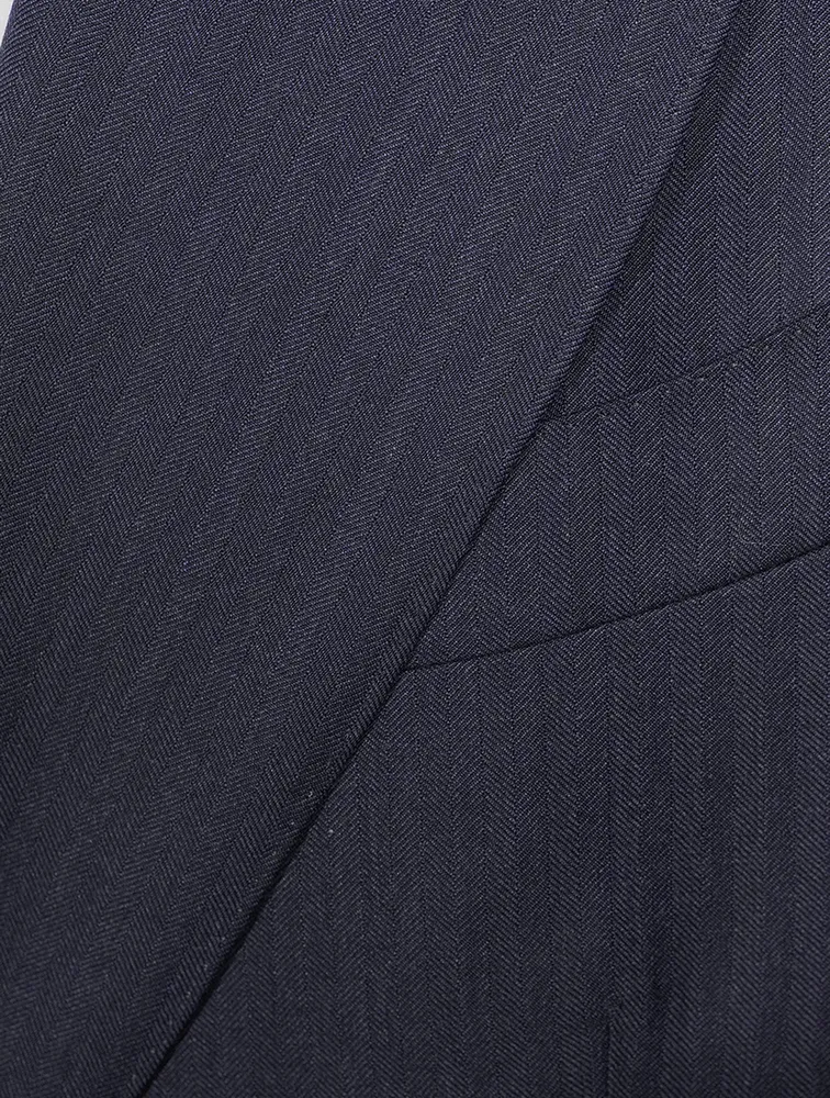 Wool Peak-Lapel Jacket