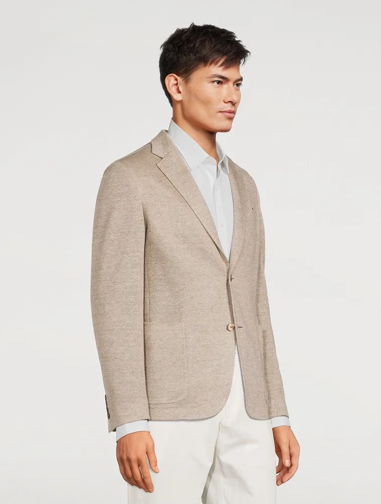 Linen-Blend Jacket