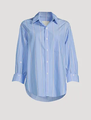 Kayla Cotton Shirt Stripe Print