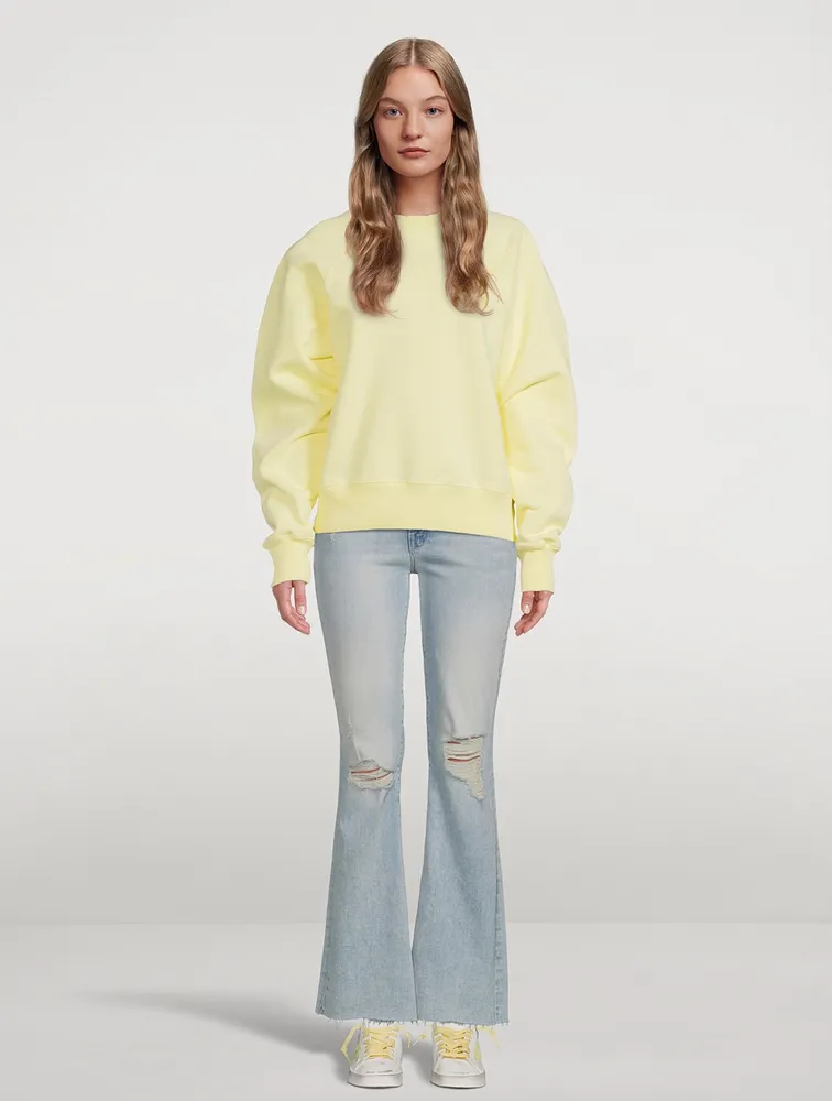 The Weekender Flare Jeans With Frayed Hem