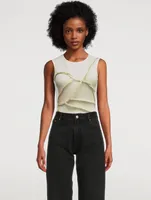 Sleeveless Bodysuit Stockman Print