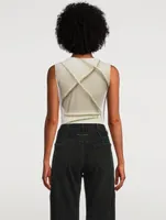 Sleeveless Bodysuit Stockman Print