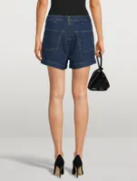 Sailor Snap Denim Shorts