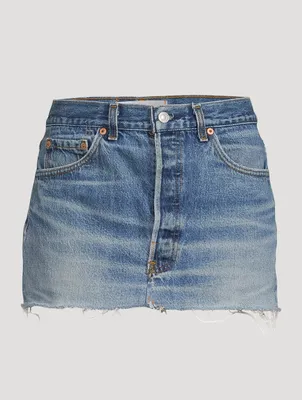 Vintage Denim Mini Skirt