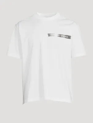 Cotton T-Shirt With Graphic Logo