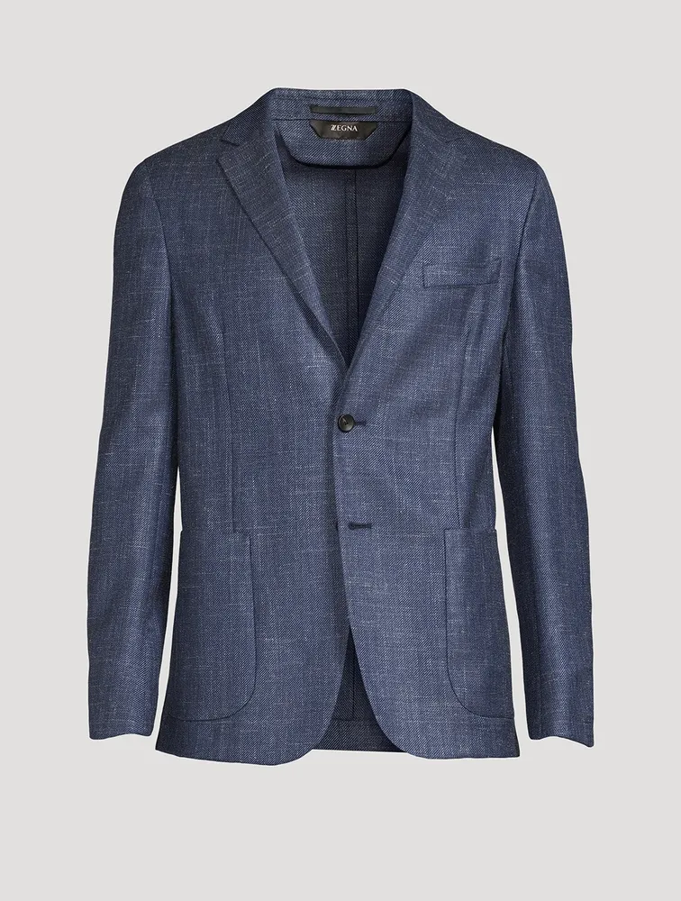 Wool Silk And Linen Jacket