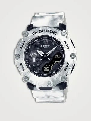 G Shock Snow Camo Analog Digital Resin Strap Watch