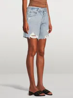 Elle V-Front Denim Shorts