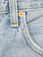 Elle V-Front Denim Shorts