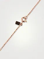 14K Rose Gold Faceted Chain Necklace