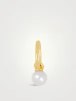 14K Gold Pearl Birthstone Charm Pendant