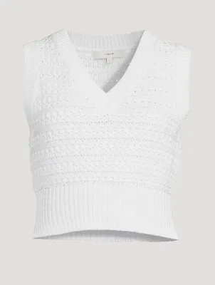 Tuck Stitch Organic Cotton Vest
