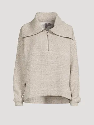 Restful Boucle Half-Zip Sweatshirt