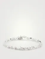 Fireworks 18K White Gold Flexible Tennis Bracelet With Diamonds