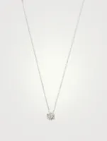 One-Of-A-Kind 18K White Gold Pendant Necklace With Diamonds