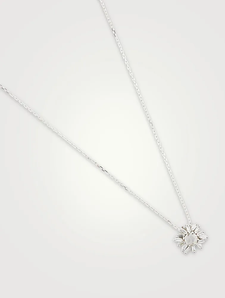 One-Of-A-Kind 18K White Gold Pendant Necklace With Diamonds