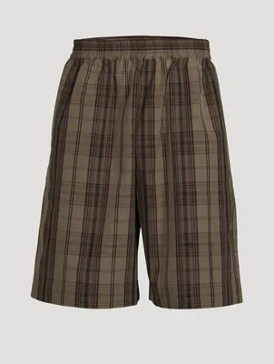 Helix Madras Check Shorts