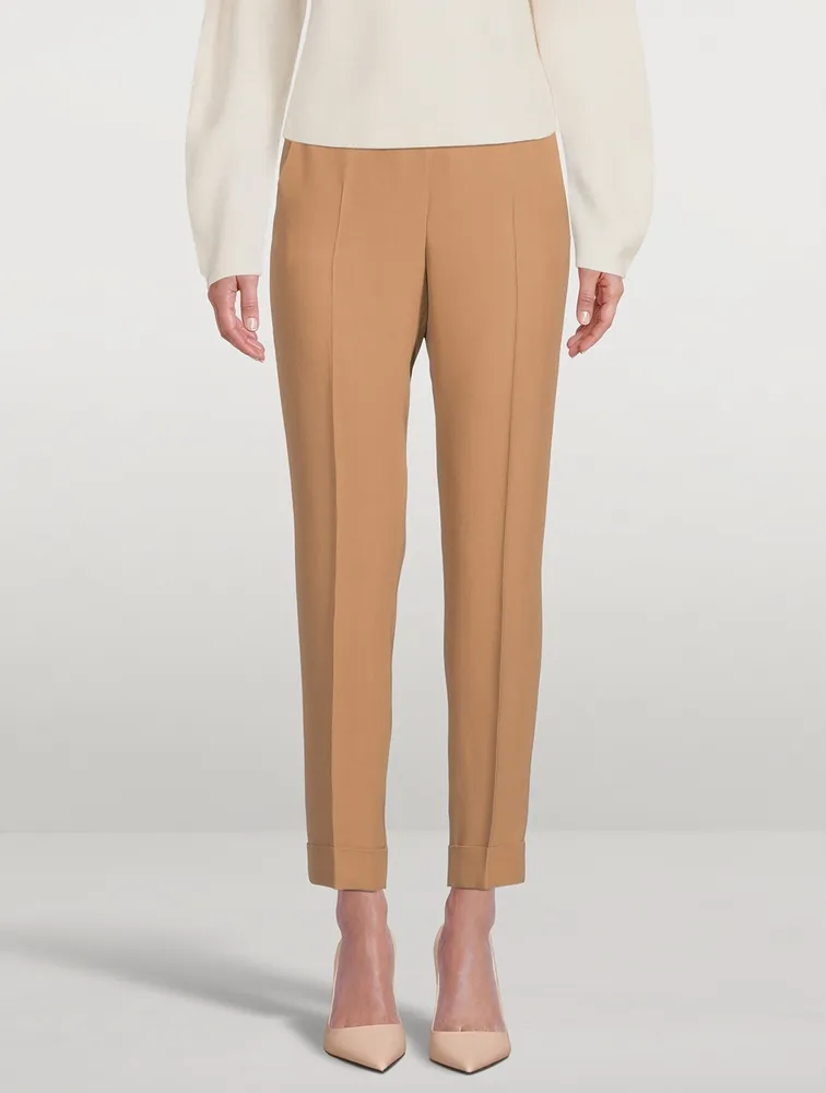 Chris Tapered Crepe Trousers