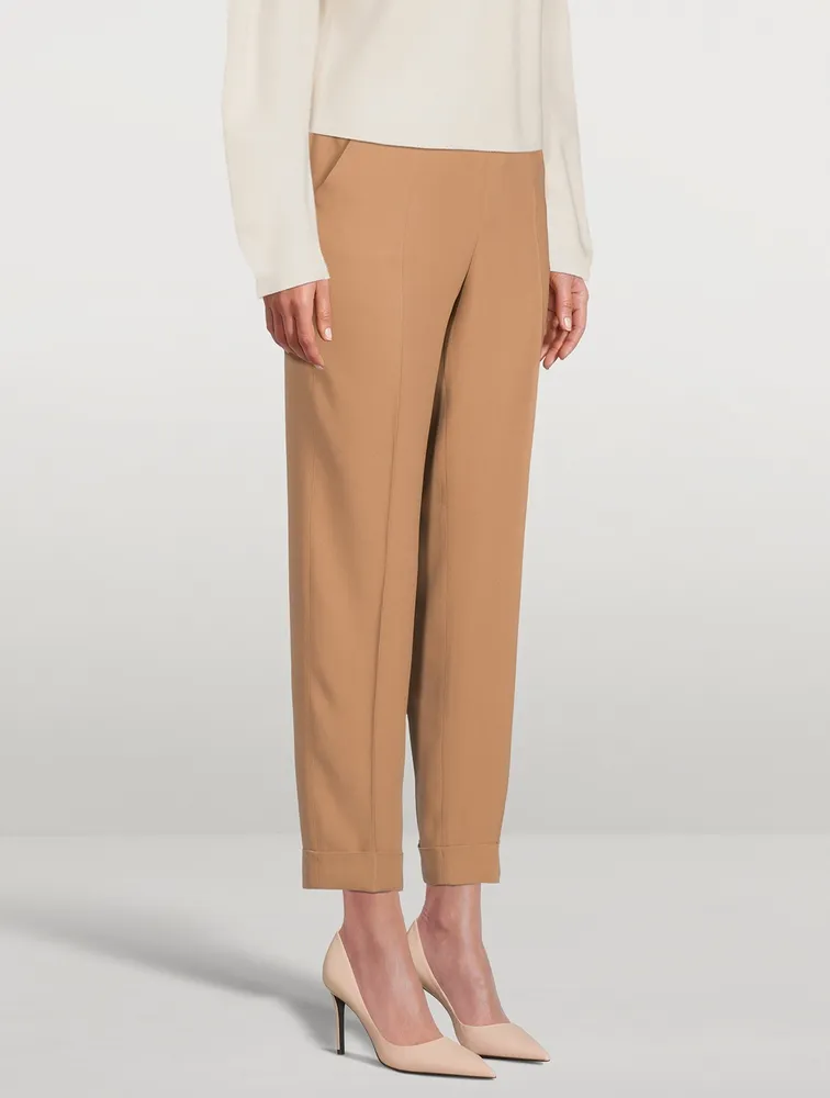 Chris Tapered Crepe Trousers