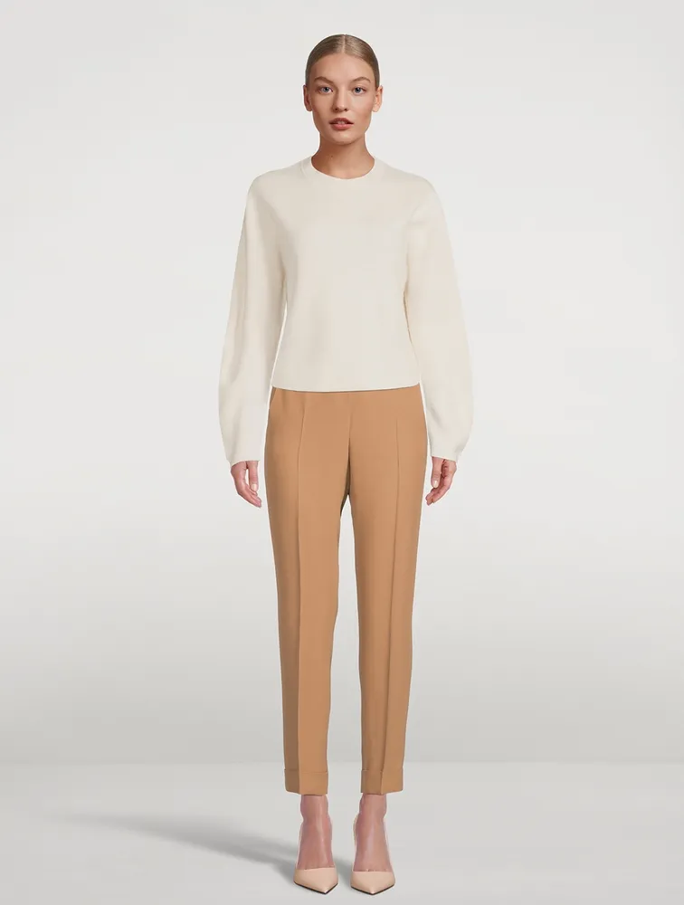 Chris Tapered Crepe Trousers