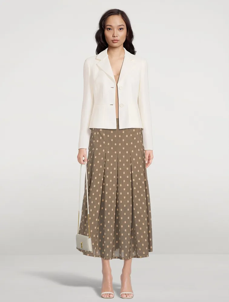 Cotton Voile Midi Skirt