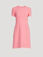 Wool Crepe Sheath Dress