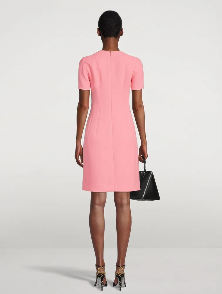 Wool Crepe Sheath Dress