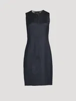 Reversible Wool Double-Face Sheath Dress