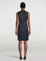 Reversible Wool Double-Face Sheath Dress