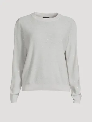 Sequin-Embellished Sweater