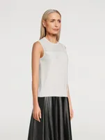 Silk Cotton Sleeveless Sweater