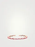 Fireworks 18K Rose Gold Frenzy Bangle Bracelet With Pink Sapphires And Diamonds