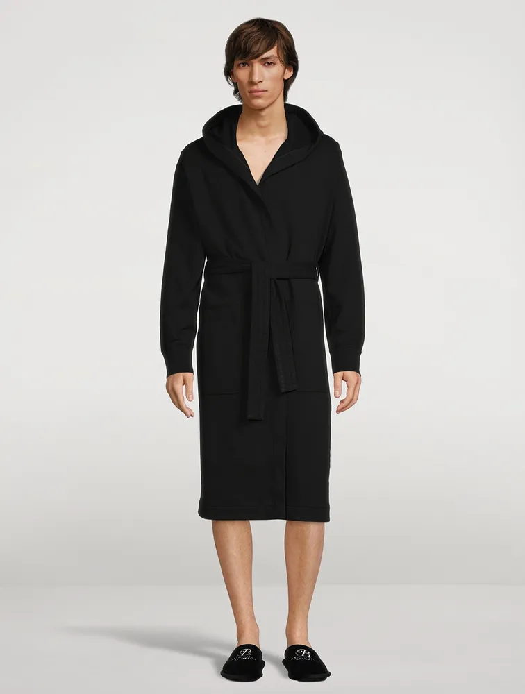 Midweight Terry Embroidered Hooded Robe