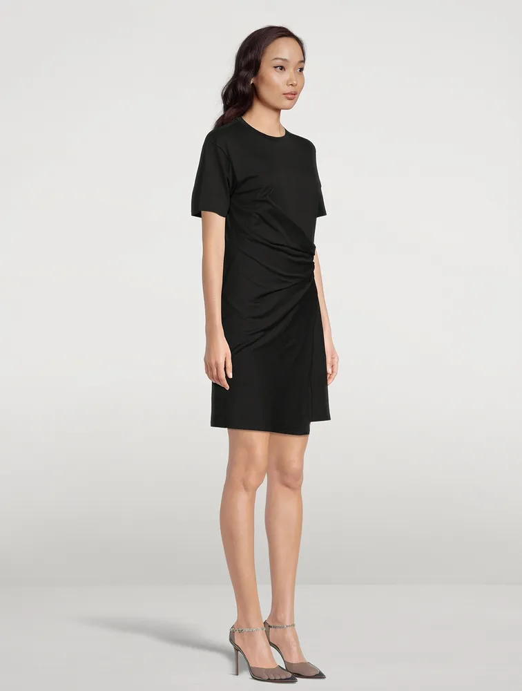 Draped T-Shirt Dress