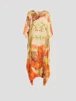 Xim Maxi Kaftan With Cheetah Print