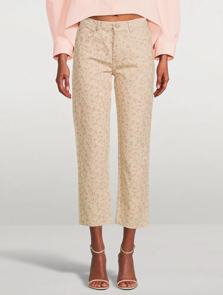 The Tommy Straight-Leg Jeans Floral Print