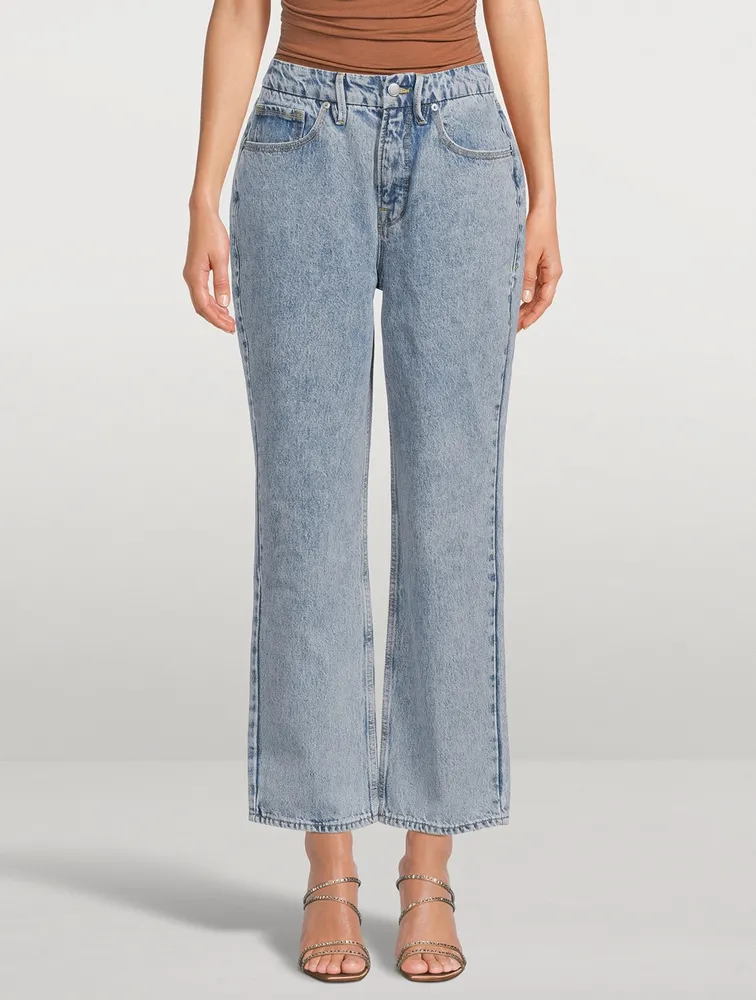 Good '90s Duster Straight-Leg Jeans