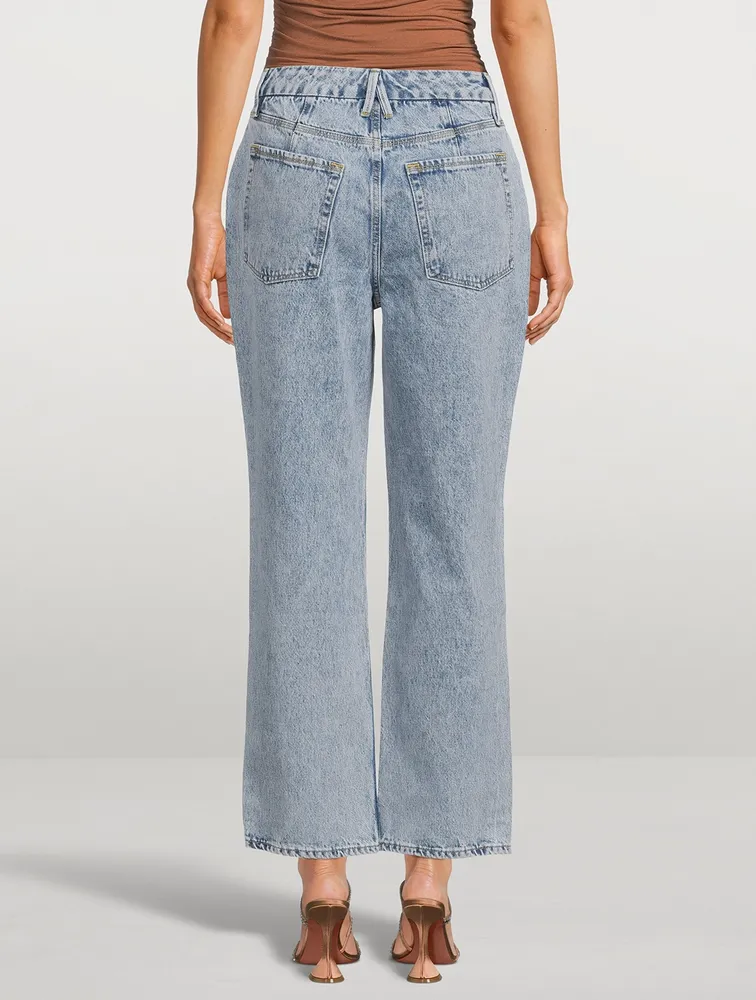 Good '90s Duster Straight-Leg Jeans