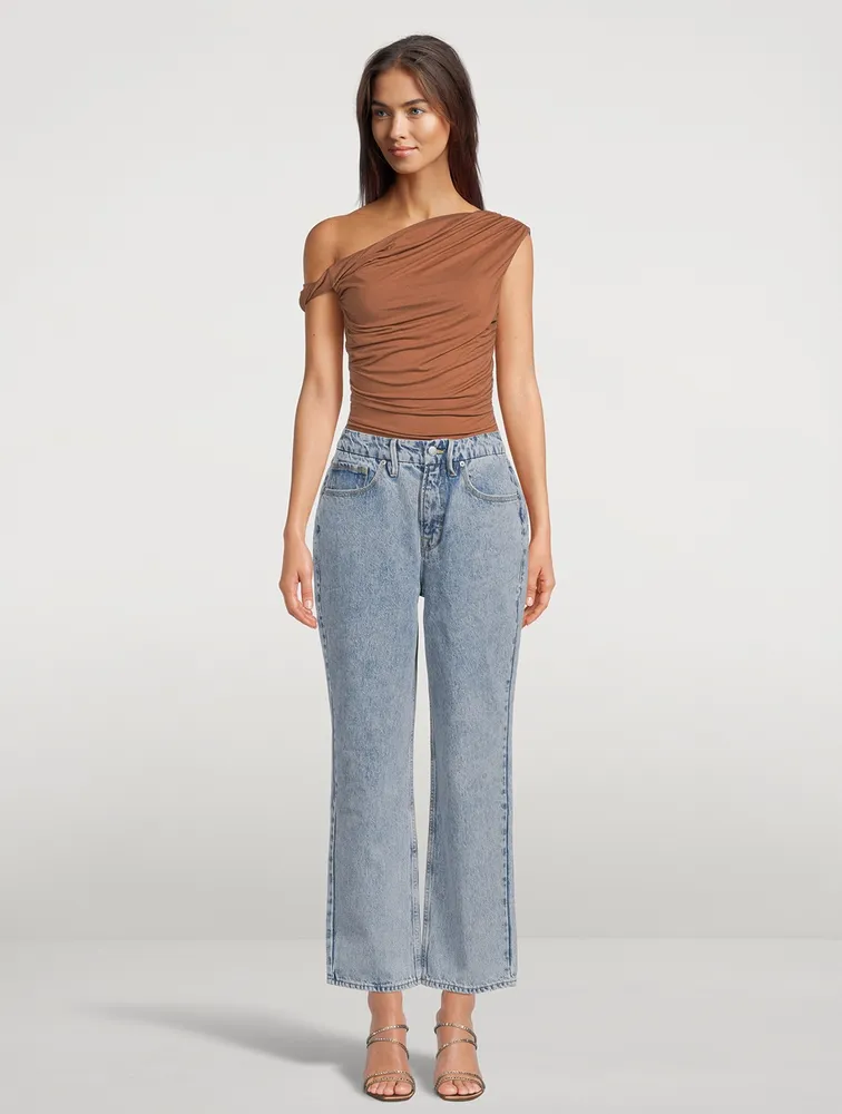 Good '90s Duster Straight-Leg Jeans