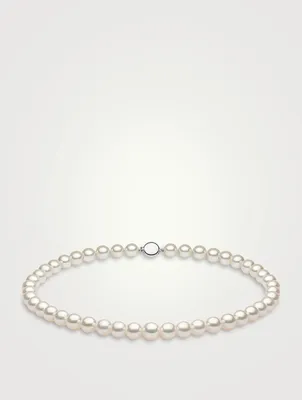 18K White Gold South Sea Pearl Necklace